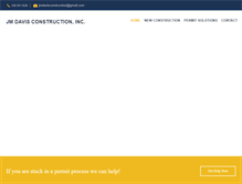 Tablet Screenshot of jmdavisconstruction.com